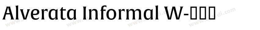 Alverata Informal W字体转换